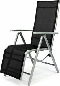 DLGTP Leżak ogrodowy z textilene, krzesło składane z regulowanym oparciem 1