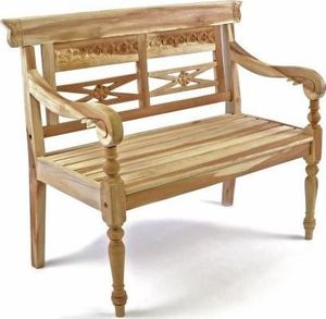 DLGTP Drewniana 2-osobowa ławka dla dzieci 1