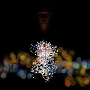 Lampki choinkowe MXSTP 100 LED białe ciepło-zimne 9