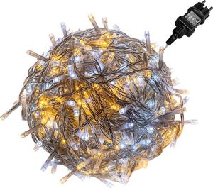 Lampki choinkowe MXSTP 600 LED białe ciepło-zimne 1