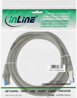 InLine Patchcord S/FTP, PiMF, Cat.6A, halogen free, 500MHz, szary 30m (76830) 3