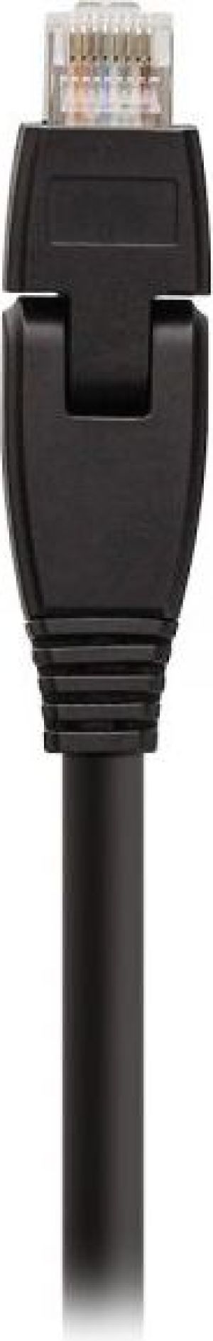 InLine Patchcord 180stopni S/FTP, PiMF, Cat.6A, 500MHz, halogen free, czarny 1m (76811X) 3