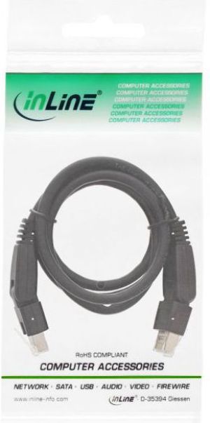 InLine Patchcord 180stopni S/FTP, PiMF, Cat.6A, 500MHz, halogen free, czarny 1m (76811X) 4