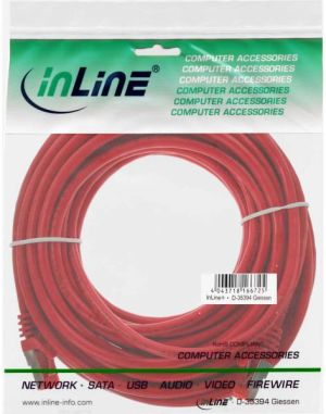 InLine Patchcord S/FTP, PiMF, Cat.6, PVC, czerwony 50m (76455R) 2