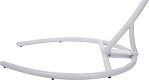 Shumee Fotel wiszący ze stojakiem rattanowy jasnoszary SESIA 7