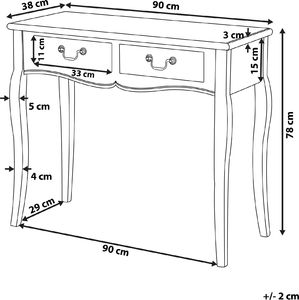 Shumee Konsola 2 szuflady czarna 9