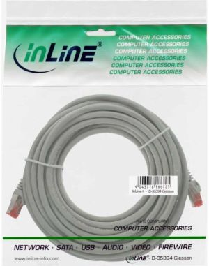 InLine Patchcord S/FTP, PiMF, Cat.6, PVC, szary 7.5m (76407) 2