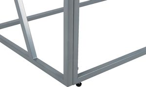 Shumee Konsola szklana srebrna ORLAND 5