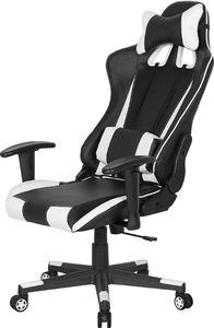 Fotel Shumee GAMER czarno-biały 3