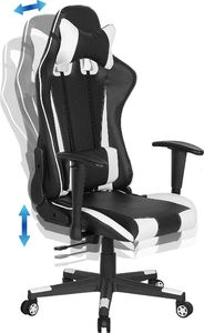 Fotel Shumee GAMER czarno-biały 5