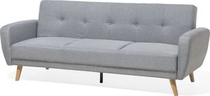 Shumee Sofa rozkładana 3-osobowa szara FLORLI 4
