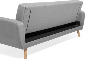 Shumee Sofa rozkładana 3-osobowa szara FLORLI 8