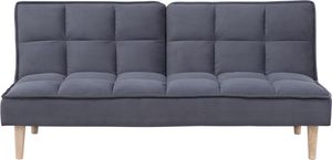 Shumee Sofa rozkładana ciemnoszara SILJAN 1