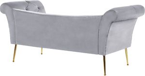 Shumee Szezlong welurowy szary NANTILLY 3