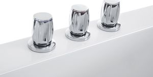 Wanna Shumee Wanna narożna LED z hydromasażem 138 x 138 cm biała TOCOA 8