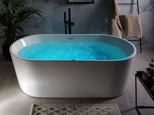 Wanna Shumee Wanna wolnostojąca LED z hydromasażem 170 x 80 cm biała HAVANA 2