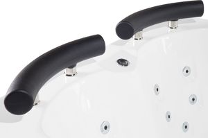 Wanna Shumee Wanna narożna LED prawa z hydromasażem 160 x 113 cm biała PARADISO 7