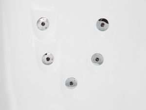 Wanna Shumee Wanna narożna LED prawa z hydromasażem 160 x 113 cm biała PARADISO 8