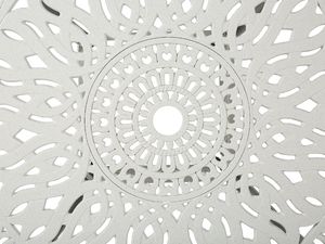 Shumee Zestaw ogrodowy stół i 4 krzesła biały ANCONA 5