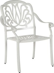 Shumee Zestaw ogrodowy stół i 4 krzesła biały ANCONA 7