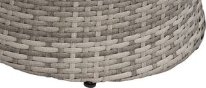 Shumee Zestaw mebli balkonowych rattanowy szary CAPRI 6