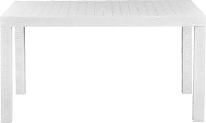 Shumee Stół ogrodowy biały FOSSANO 2