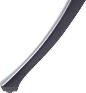 Shumee Stół ogrodowy okrągły 90 cm czarny ANCONA 2