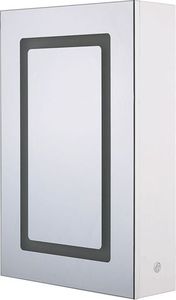 Shumee Szafka łazienkowa wisząca z lustrem LED 40 x 60 cm biała CONDOR 4