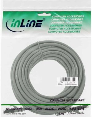 InLine Patchcord U/UTP, Cat.5e, szary 30m (71430) 2