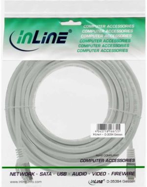 InLine Patchcord SF/UTP, Cat.5e, biały 10m (72500W) 2