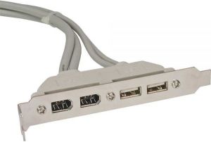 InLine Śledź USB 2.0 + FireWire 1394 400 0.4m (33390A) 1