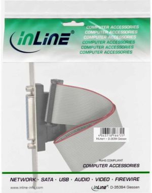 InLine Śledź LPT1 DB25 żeński 25cm (33225) 3