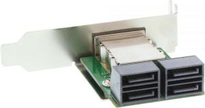 InLine SAS Low Profile Adapter Bracket zewn. SFF-8088 TARGET OUT - wewn. 4x SATA HOST IN (27653I) 2