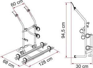 Fiamma Bagażnik rowerowy Fiamma Carry-Bike VW T3/T25 2