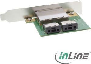 InLine Dual SAS PCI Bracket 2x zewn. SFF-8088 - 2x wewn. SFF-8087 (27650D) 2