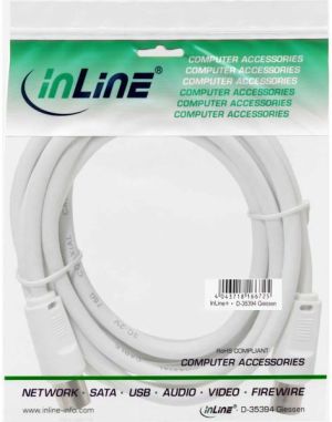 Kabel InLine Antenowy 7m biały (69407) 2
