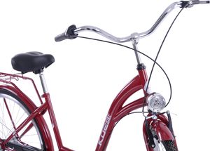 Kozbike Rower miejski 28 damski Kozbike (K47) 3 biegi bordowy 3