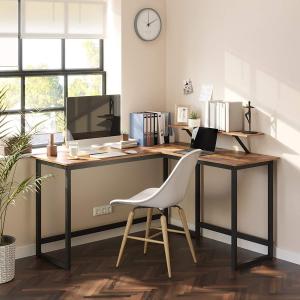 Biurko Songmics SGM-LWD56X Brązowe 140 cm x 130 cm 4