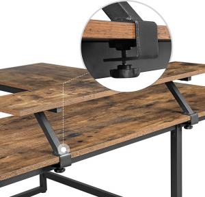 Biurko Songmics SGM-LWD56X Brązowe 140 cm x 130 cm 6