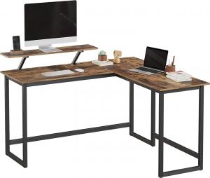 Biurko Songmics SGM-LWD56X Brązowe 140 cm x 130 cm 7