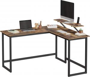 Biurko Songmics SGM-LWD56X Brązowe 140 cm x 130 cm 8