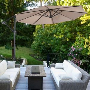 Costway Parasol ogrodowy na balkon taras składany 300 cm 8