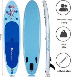 Costway Pompowana deska SUP do wiosłowania stand up 305 cm (SP37469-M) 2