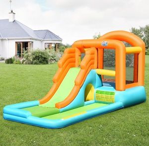 Costway Dmuchany zamek z basenem i zjeżdżalnią plac zabaw dla dzieci 3