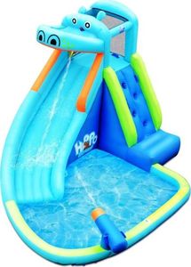 Costway Zjeżdżalnia nadmuchiwana do ogrodu hipopotam 5