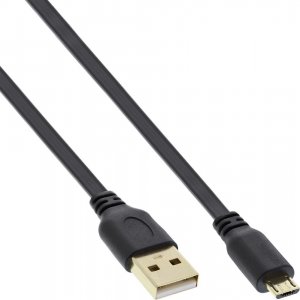 Kabel USB InLine USB-A - microUSB 1.5 m Czarny (31715F) 1