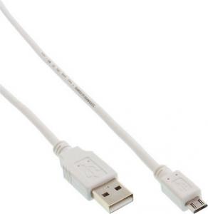Kabel USB InLine USB-A - microUSB 5 m Biały (31750W) 1