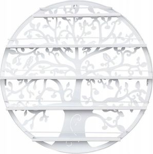 Costway Stojak wystawka półka naścienna na lakiery ozdobna 2