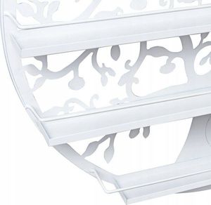 Costway Stojak wystawka półka naścienna na lakiery ozdobna 5