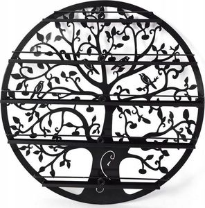 Costway Stojak wystawka półka ścienna na lakiery 2